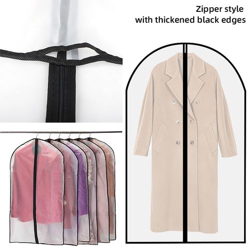 10-20x Zip Up Hanging Suit Dress Coat Travel Bag Clothe Cover Storage Travel Bag — image 4