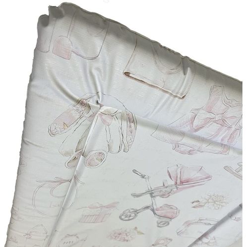 Vintage Design Nursery Baby Changing Mat - Pink Girls  - Can Be Personalised — image 3