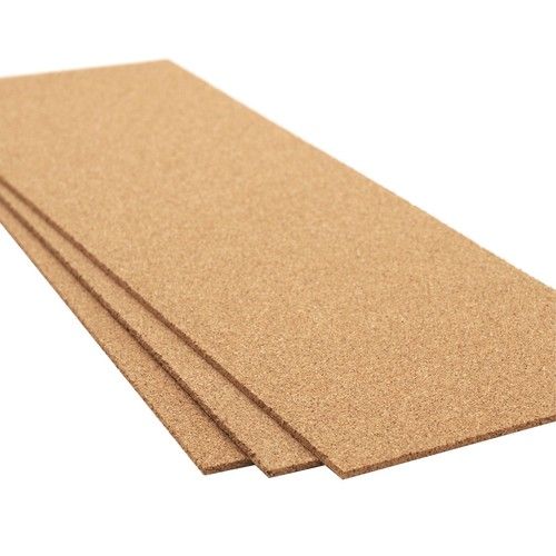 HIGH DENSITY CORK ROLL / SHEETS - 3 ROLLS - 915 mm X 305 mm LONG - 4 mm THICK
