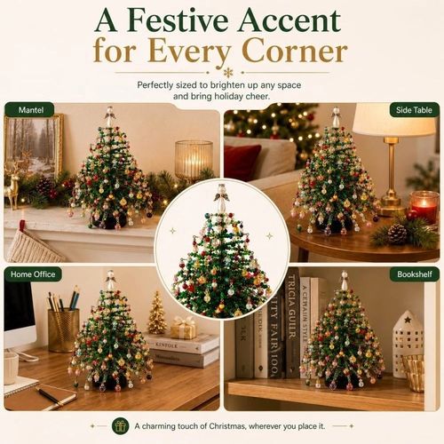 DIY Beaded Christmas Tree Kit, Handmade Colorful Bead Ornament Making Set — image 6