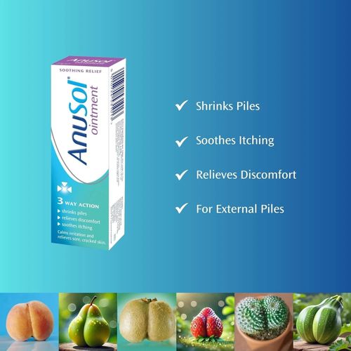 Anusol Ointment – Proven Formula Shrinks Piles, Relieves Discomfort, Soothes 25g — image 2