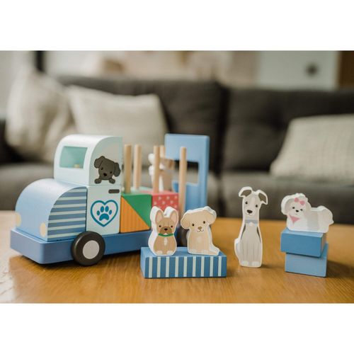 Orange Tree Toys Wooden Dog Grooming Van – Sustainable Puzzle & Play Set NEW — image 6