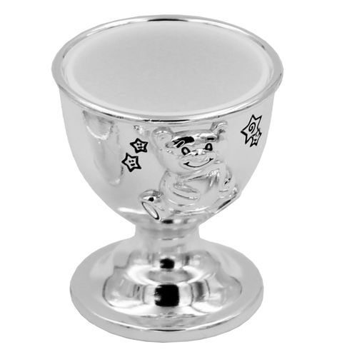 Little Star Silver Plated Egg Cup, Napkin Ring and Spoon Set — image 3