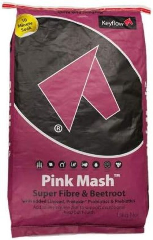 Keyflow Pink Mash 15kg Soaked Fibre Horse Feed Probiotic Gut Health Laminitis — image 4