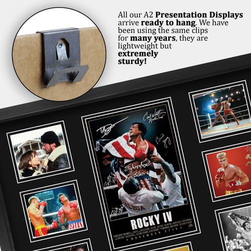 Rocky 4 Signed Large A2 Framed Printed Autograph Memorabilia Gift — image 5