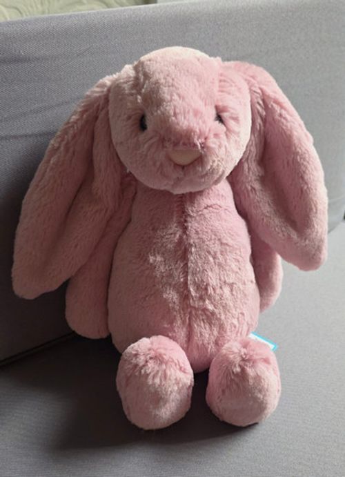 Jellycat Bashful Tulip Bunny BAS3BTPN Plush Soft Toy Pink White With Tags Medium