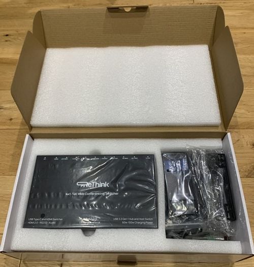 Rethink Av RAV-SW-4X1USB-C & HDMI Autoswitcher With Video conferencing Support