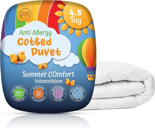 Cot Bed Toddler Duvet Quilt & Pillow Set 4.5 7.5 9 Tog Baby Bedding Set — image 1