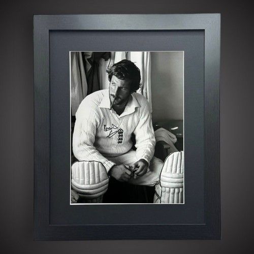 Cricket Legend- Ian Botham Hand Signed Framed Cricket Photograph £79 16X20