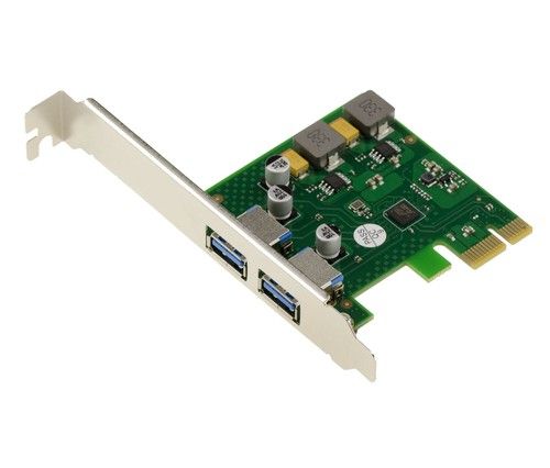 PCIe Controller Card 2x USB 3.0 5G Type A, Powered, FL1100 Chipset