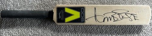 SALE Curtly Ambrose  Signed Mini Cricket Bat AFTAL Coa