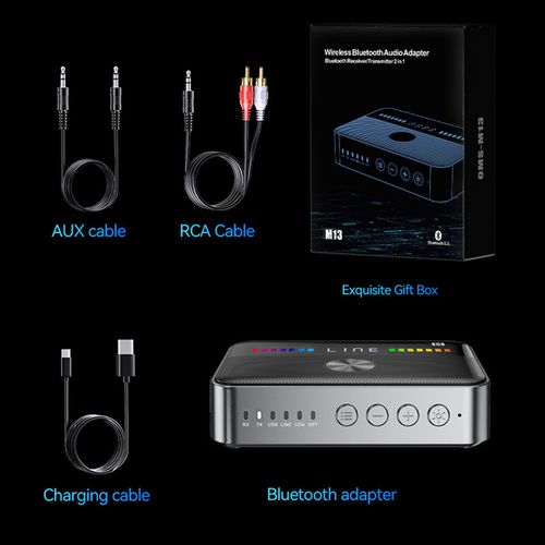 USB NFC Bluetooth Receiver Transmitter Digital To Analog 3.5mm RCA Audio Adapter — image 14