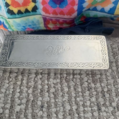 Large George III Scottish Solid Silver Jewel Box - Edinburgh 1818 150 Grams  — image 2