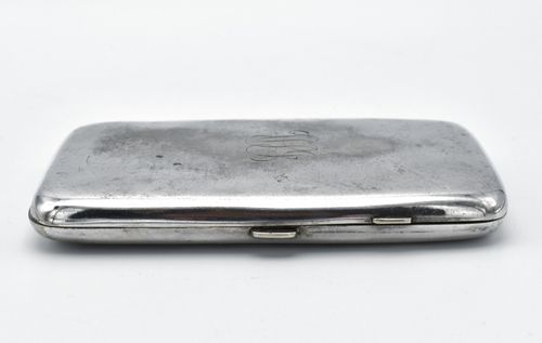 Antique Silver Plated Large Cigar Case Cigarette Case — image 6