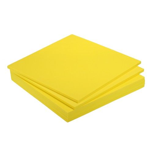 EVA Foam Sheets Yellow 9.8 Inch x 9.8 Inch 7mm Thick Crafts Foam Sheets 6Pcs