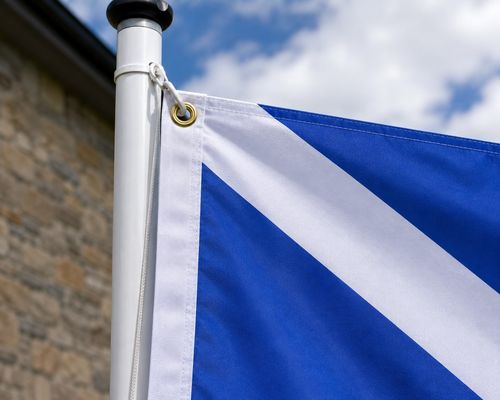 Scotland Flag 5x3 FT Scottish Saltire St Andrew's Cross Polyester Brass Eyelets — image 4