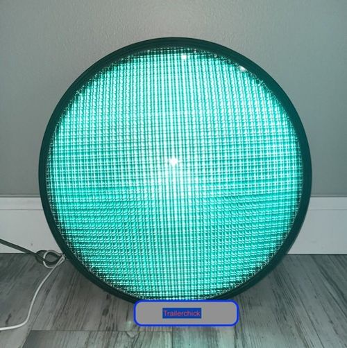 Green Traffic Light Signal LED Leotek Street Maintenance Replacement Man Cave