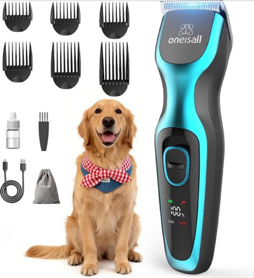 Oneisall Professional Dog Clippers Thick Hair Heavy-Duty Cordless Grooming Kit