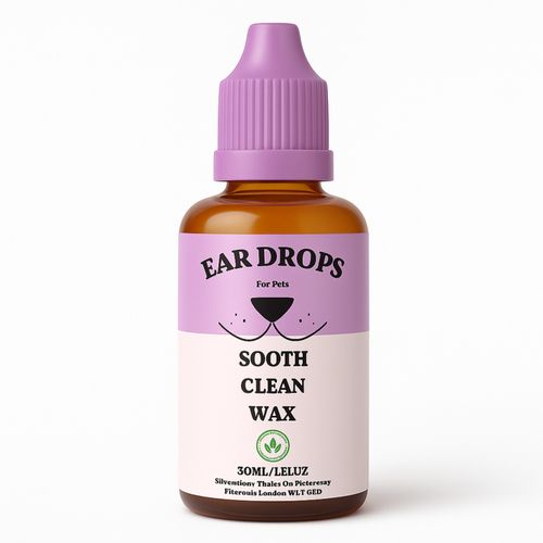 *TOP STRENGTH* Dog Ear Cleaner Drops STOP Shaking Ears Itching Mites Odour Wax — image 4