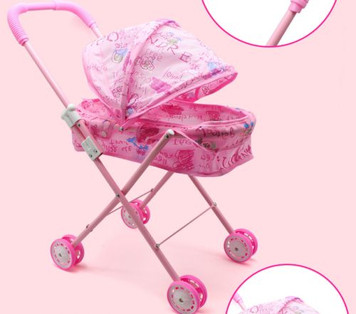 Baby Kids child Dolls Buggy Stroller Jogger Dolls Pram Pushchair Girls Toy UK — image 2