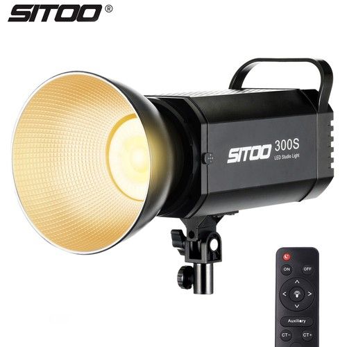SITOO 300W Bi-Color LED Continuous Video Light 2800-6800K Spotlight 9 Modes
