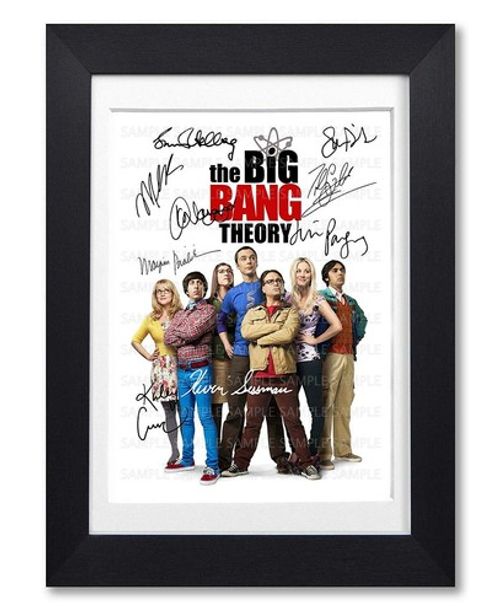 BIG BANG THEORY CAST SIGNED POSTER PRINT TV SERIES SEASON PHOTO AUTOGRAPH GIFT