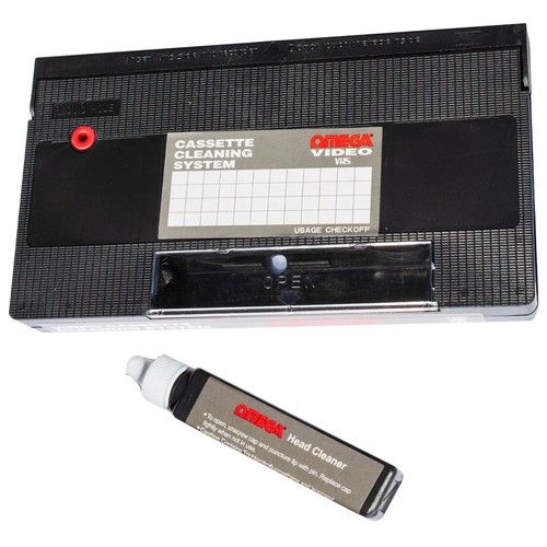 VHS Video Head Cleaner Tape With Cleaning Fluid | Wet and Dry Use