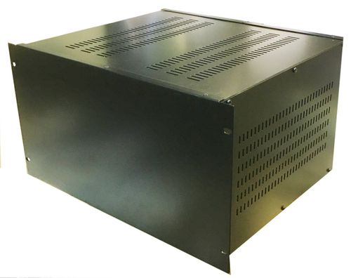 6U Rack mount vented enclosure chassis case,for 19 inch rack 390mm deep,  — image 1