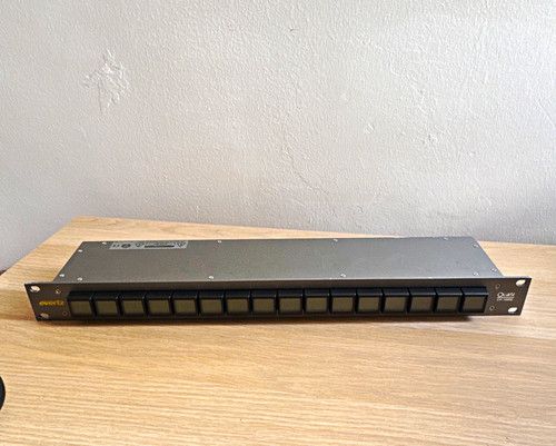 Evertz cp1000e ethernet router control matrix panel with rear display