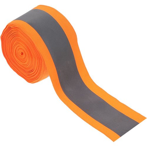 High Visibility Orange Reflective Fabric Tape Durable Polyester for Outdoor Use — image 5