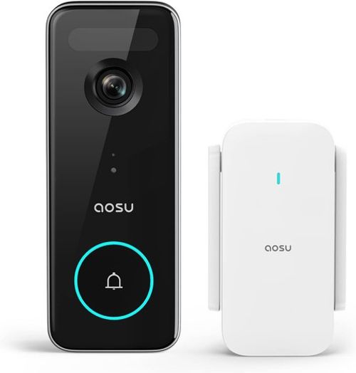 Aosu Wireless Video Doorbell 5MP UHD WiFi 8GB Home Station EU Plug