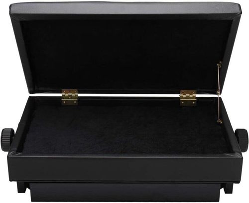 Piano stool height adjustable piano wooden stool keyboard stool cushion seat — image 8