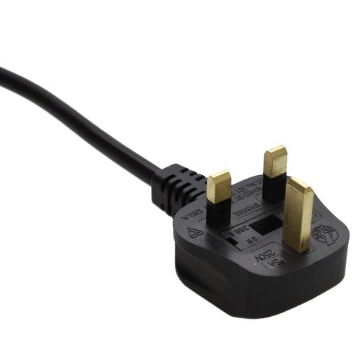 Locking C13 Mains Power Cable Kettle Lead UK Plug Black 3m LOCKS ANY IEC SOCKET — image 3