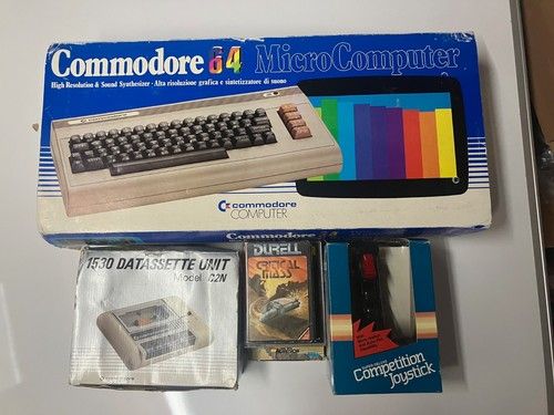 Commodore 64 Boxed with Datasette, Games and Joystick ! - Working - Free P&P !!