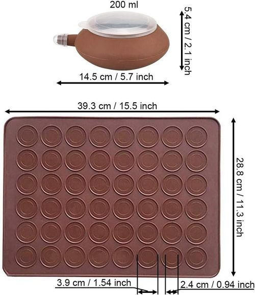 48 Cavities Baking Silicone Macaroon Macaron Sheet Mat Tray Non Stick Mould — image 2
