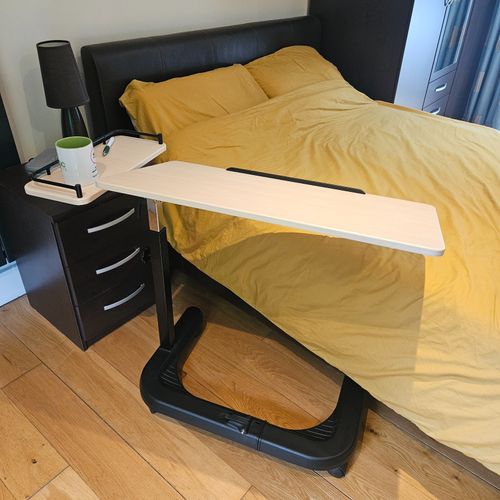 Over Bed or chair table with large height and angle adjustable top overbed  — image 11