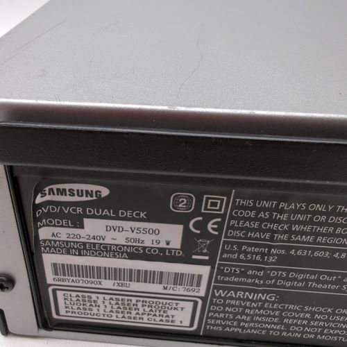 Samsung DVD-V5500 DVD / VCR Dual Deck VHS  6 Head Hi Fi Stereo Warranty — image 11