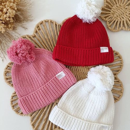 Red, Pink or White Knit Baby Bow Headband Topknot, 0-3m, 100% Organic Cotton — image 17