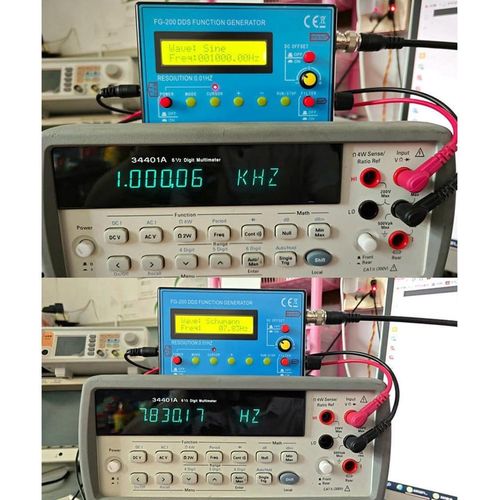 FG-200 DDS Function Signal Generator LCD Signal Generator Sinewave 0.01Hz-500Khz — image 9