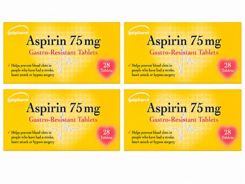 Galpharm Aspirn 75mg Gastro-Resistant Pain Relief Enteric Coated 112 Tablets — image 5