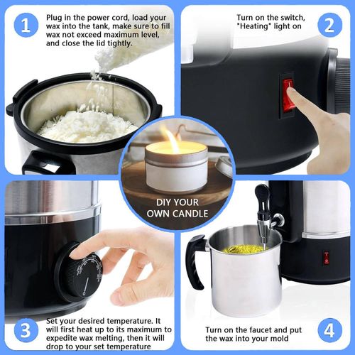 20L Electric Wax Melter Melting Pouring Pot for Professional DIY Candle Making — image 7