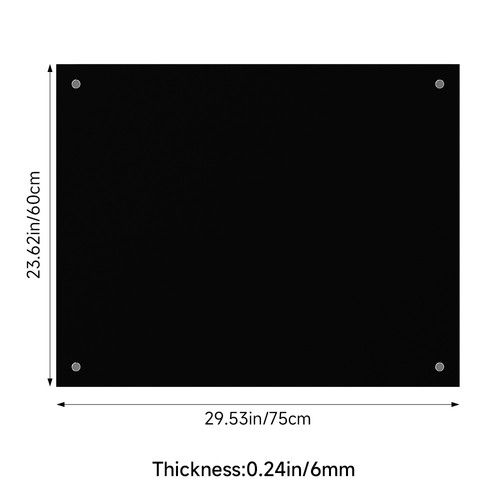Glass Splashback Kitchen Wall Protector Cooker Hob Splash Back Pre Drilled Holes