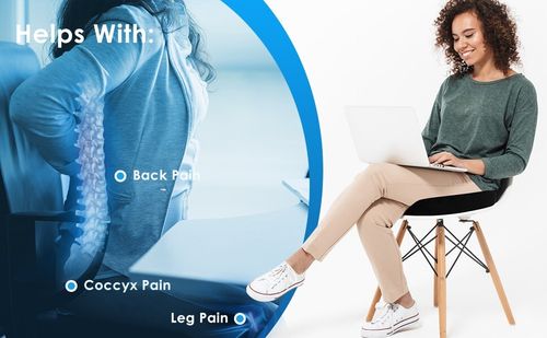 Cushion Seat Pillow Orthopaedic Coccyx Back Pain Relief Memory Foam Office Chair — image 13