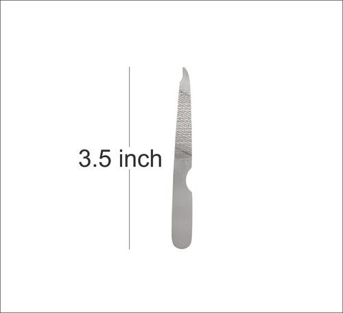 Stainless Steel Nail Files Double Sided Metal Nail File Manicure Pedicure Use UK