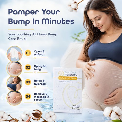 First Days Maternity - Belly Sheet Mask - For Pregnancy Bump Hydration — image 5