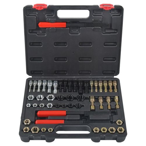 49PC Thread Repair Chaser Tool UNC UNF Metric Thread Restorer Rethreading Kit UK — image 7