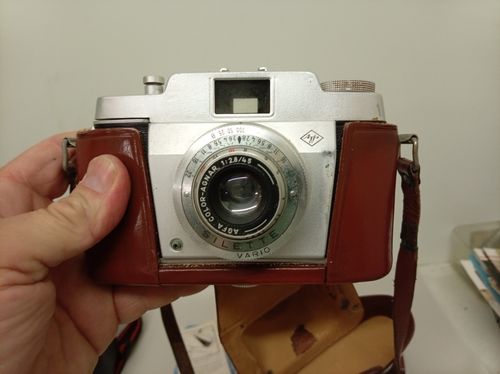 Vintage AGFA Silette Camera With Case & Flash  (SC44) — image 4