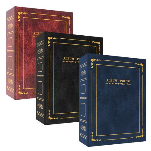 6"X4" Traditional Photo Album Memo Holder Photo Album with 200 Pockets Burgundy* — image 4