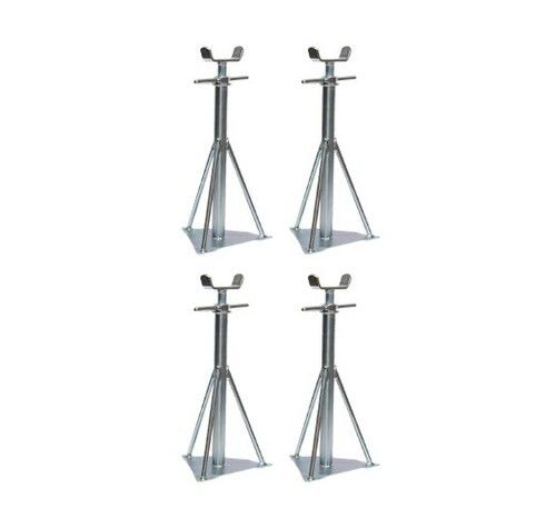 Static Caravan Large Axle Stands X4 Mobile Home Siting Chassis 15" - 20"