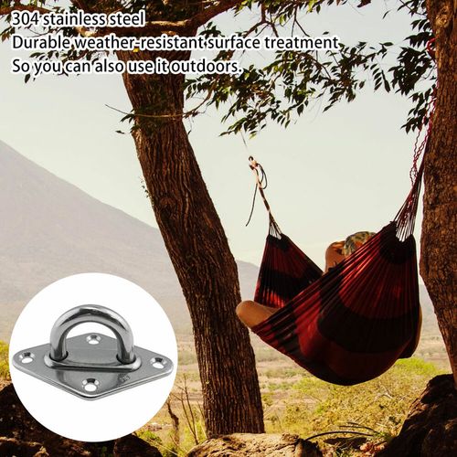 2X Heavy Duty Stainless Hammock Hanging Hook Kit Swing Chair Bracket Hardware — image 4